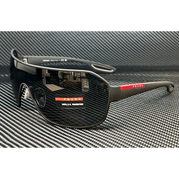 Prada Rubber 65mm Men's Sunglasses - Picture 1 of 4